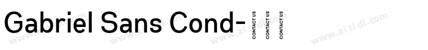Gabriel Sans Cond字体转换